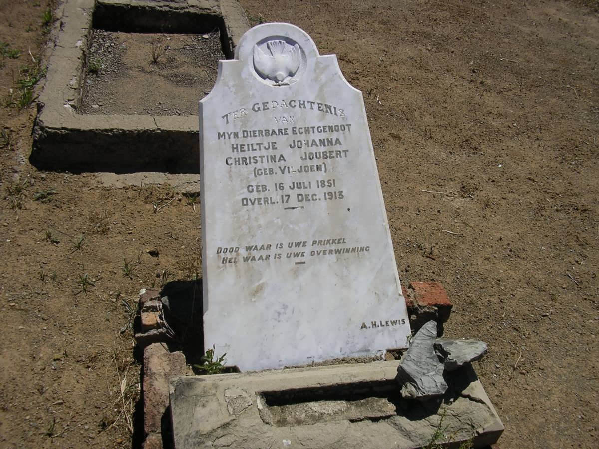 JOUBERT Heiltje Johanna Christina nee VILJOEN 1851-1913