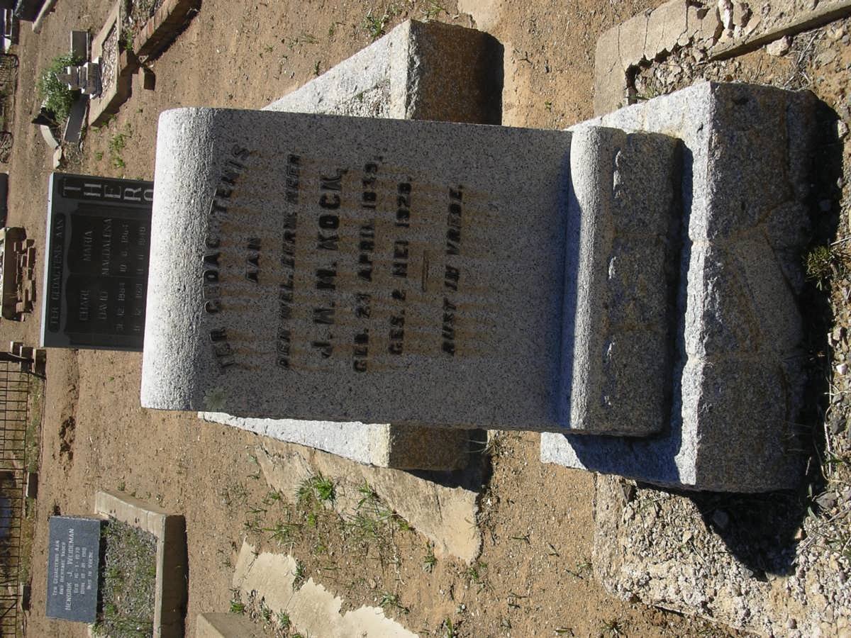 KOCK J.H.M., 1839-1920