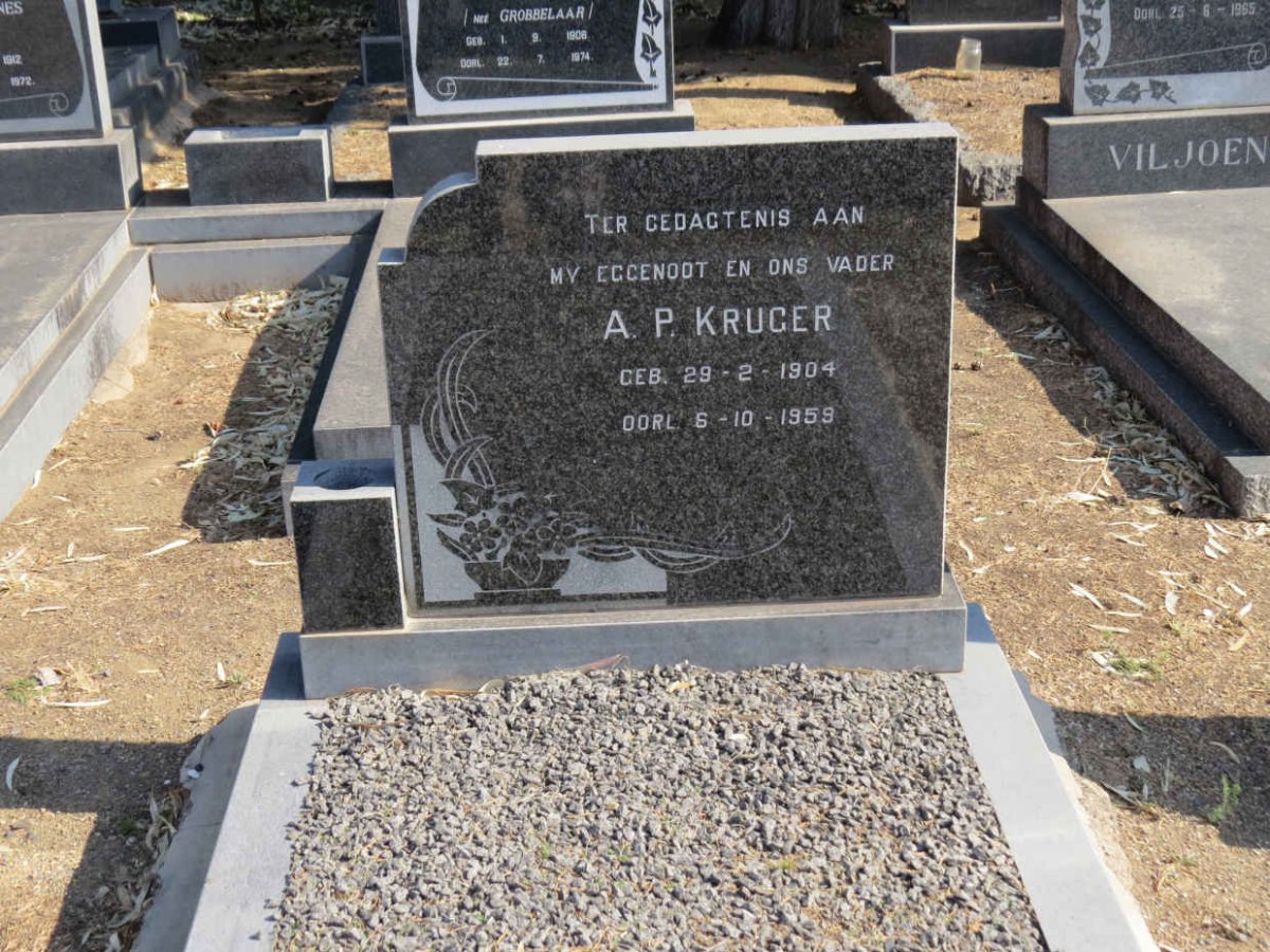 KRUGER A.P. 1904-1959