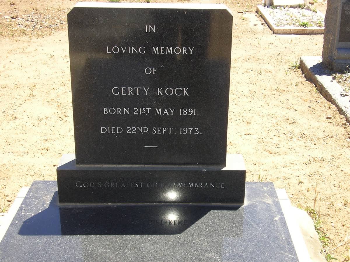 KOCK Gerty 1891-1973