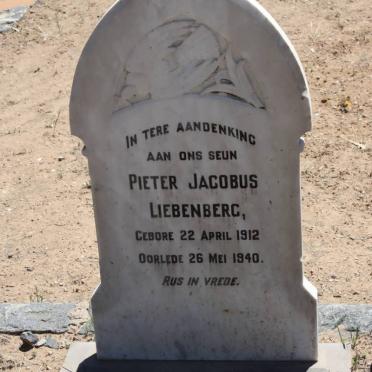LIEBENBERG Pieter Jacobus 1912-1940