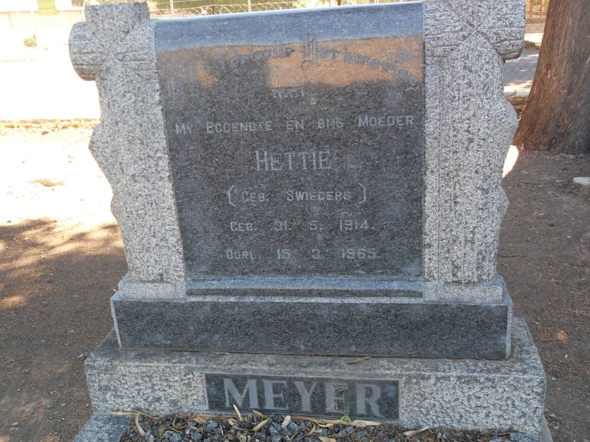 MEYER Hettie nee SWIEGERS 1914-1965