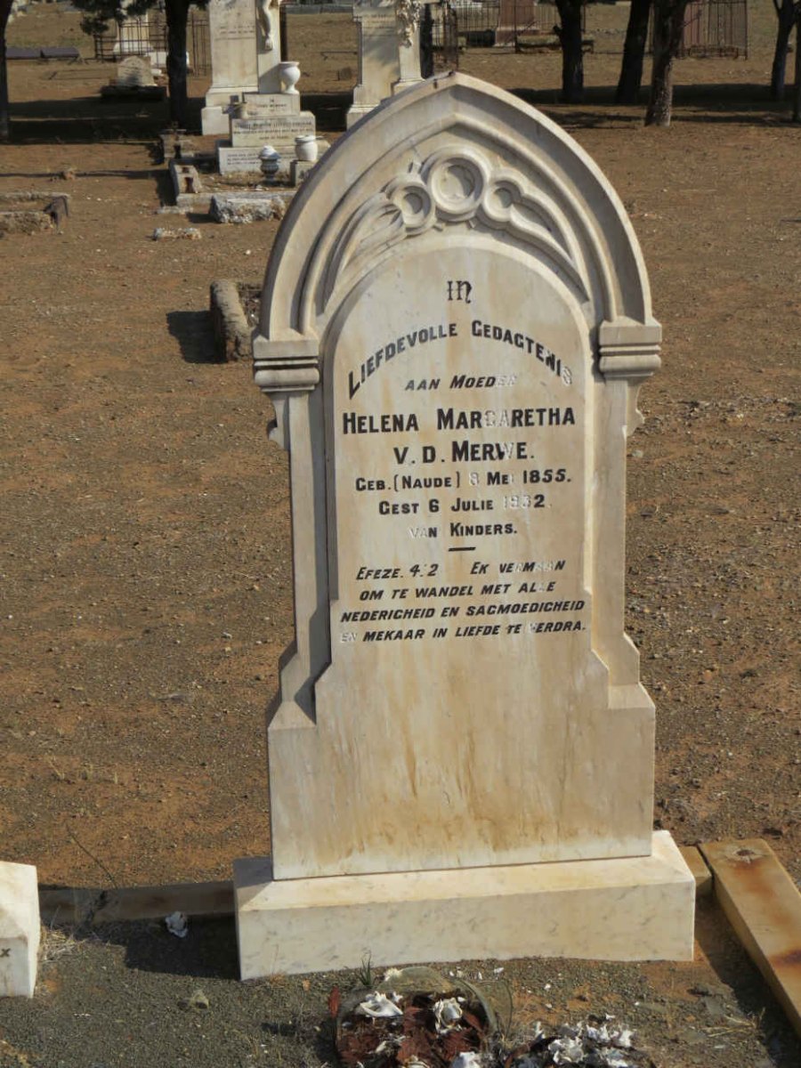 MERWE Petrus, van der 1850-1920 &amp; Helena Margaretha NAUDE 1855-1932