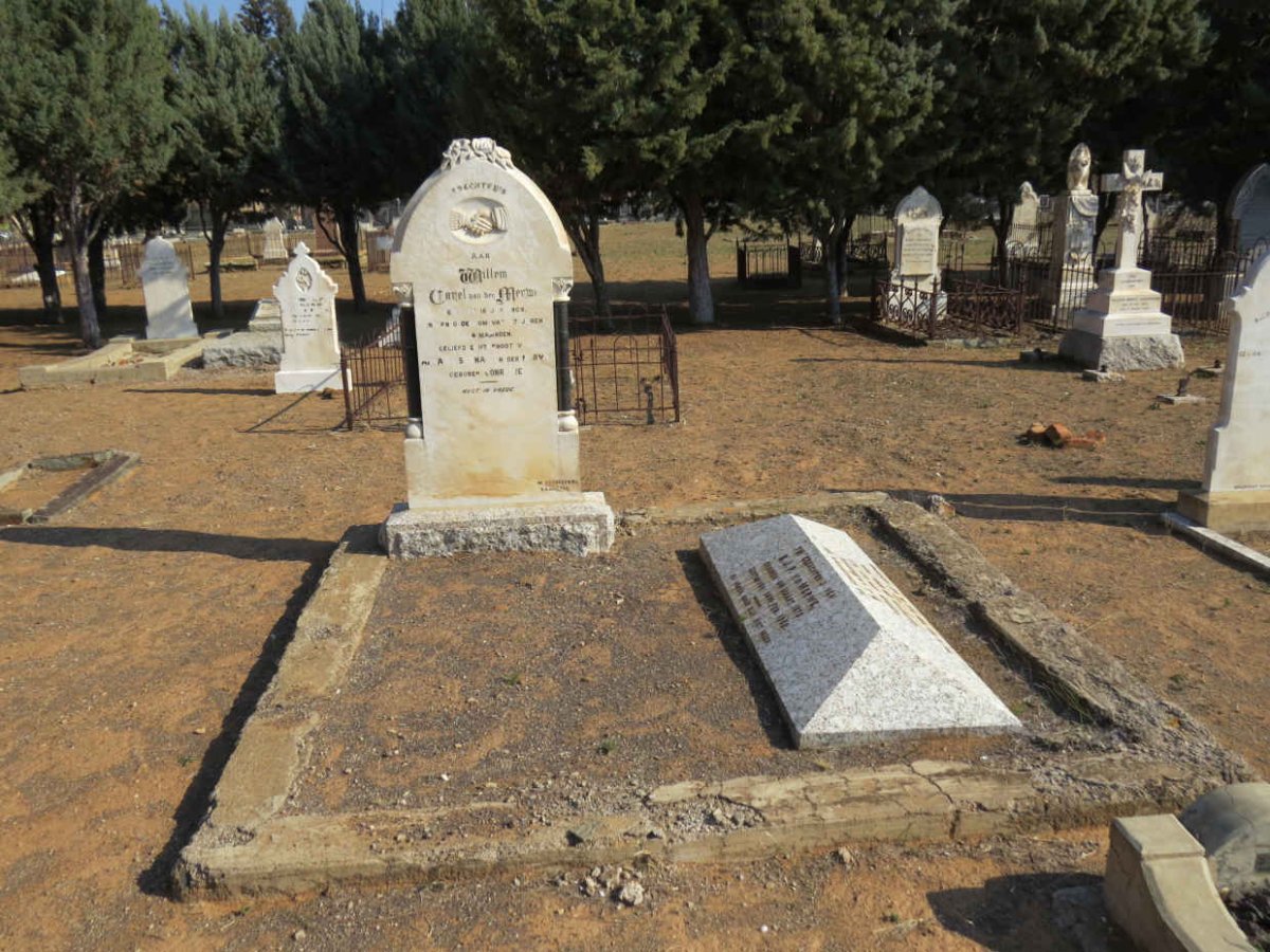 MERWE Carel, van den -1909 &amp; Anna Susanna CONRADIE :: V.D. MERWE B.J.P. 1878-1902 :: V.D. MERWE N.J. 1873-1899