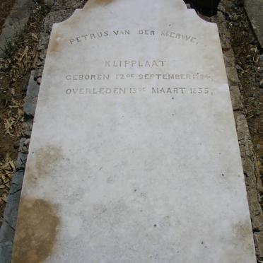MERWE Petrus, van 1784-1855