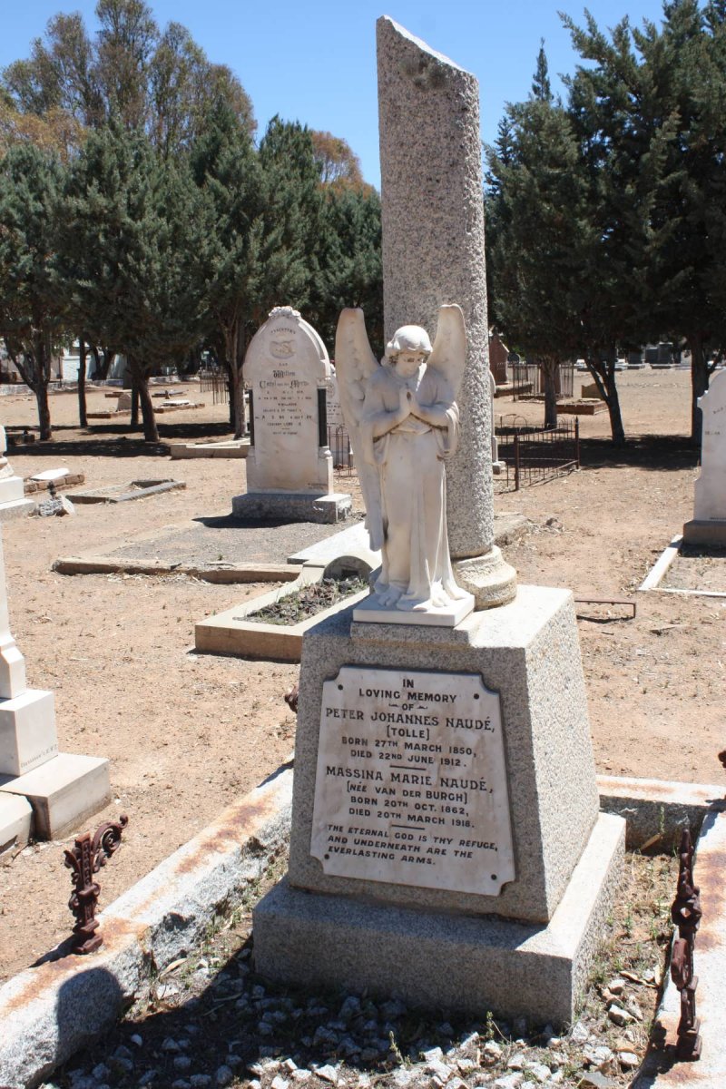 NAUDÉ Peter Johannes 1850-1912 &amp; Massina Maria VAN DER BURGH 1862-1918