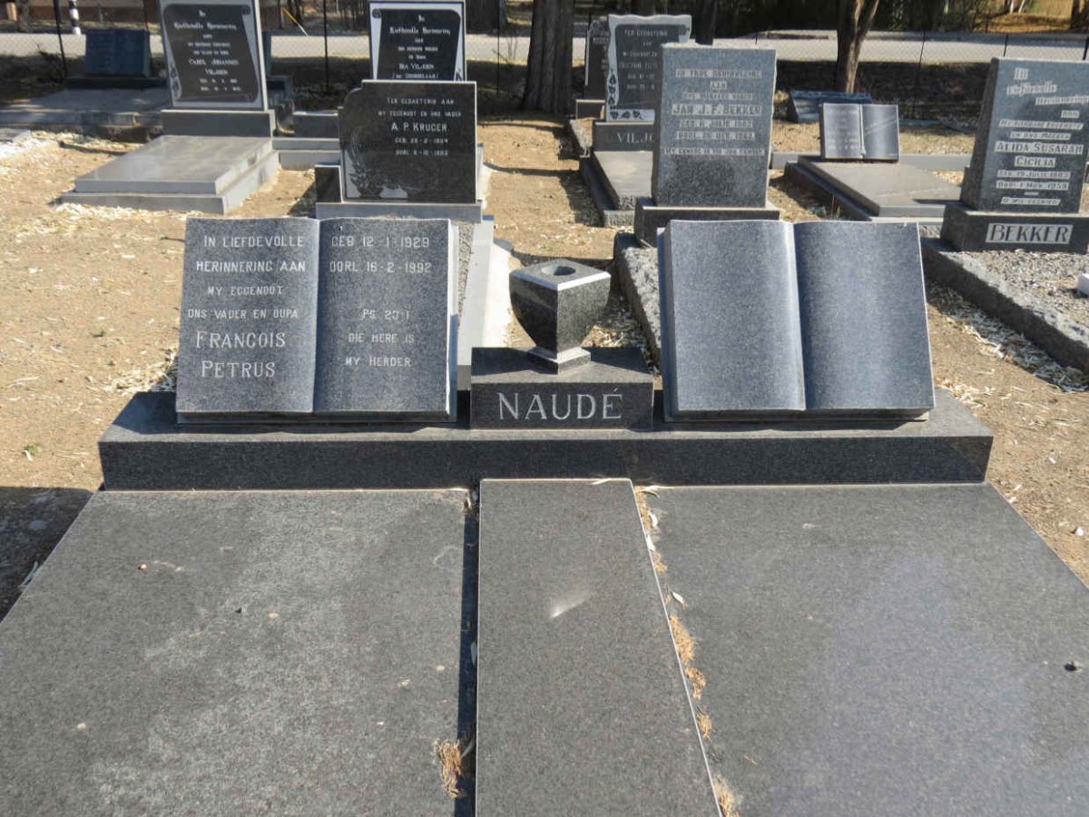 NAUDE Francois Petrus 1929-1992
