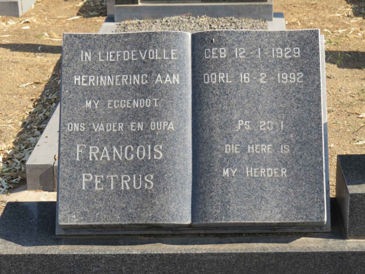 NAUDE Francois Petrus 1929-1992