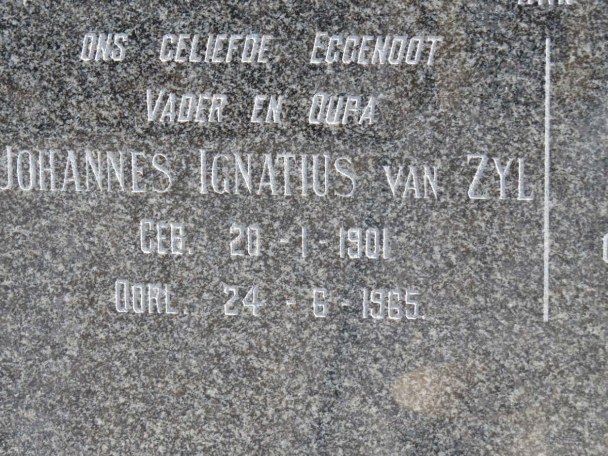 NAUDE Johannes Ignatius van Zyl 1901-1965 &amp; Estelle RETIEF 1901-1977