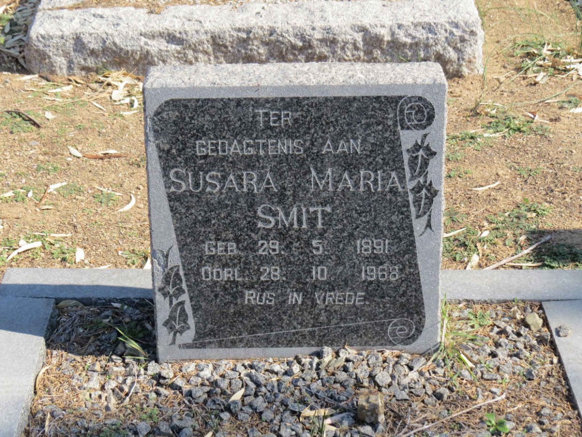 SMIT Susara Maria 1891-1968