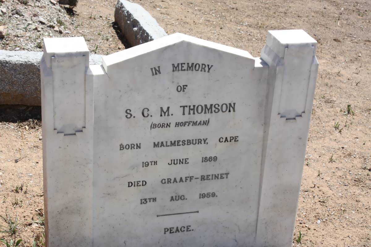 THOMSON S.C.M. nee HOFFMAN 1869-1959