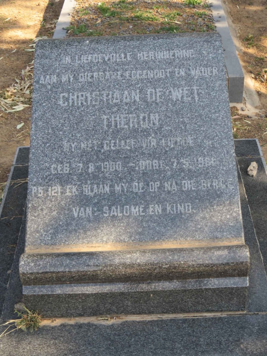 THERON Christiaan de Wet 1900-1961