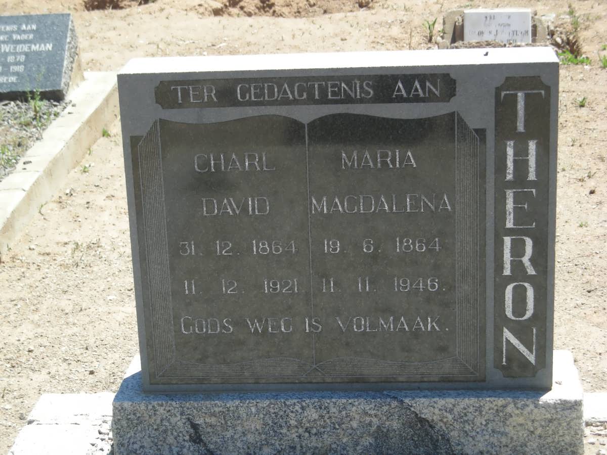 THERON Charl David 1864-1921 &amp; Maria Magdalena 1864-1946