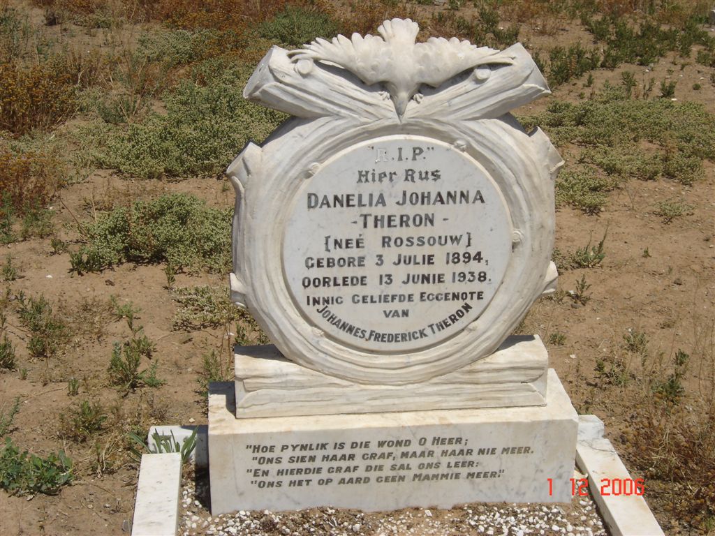 THERON Danelia Johanna nee ROSSOUW 1894-1938