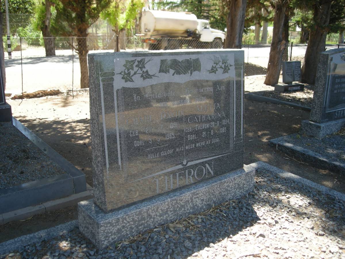 THERON Charl David 1891-1965 &amp; Aletta Catharina THERON 1894-1965