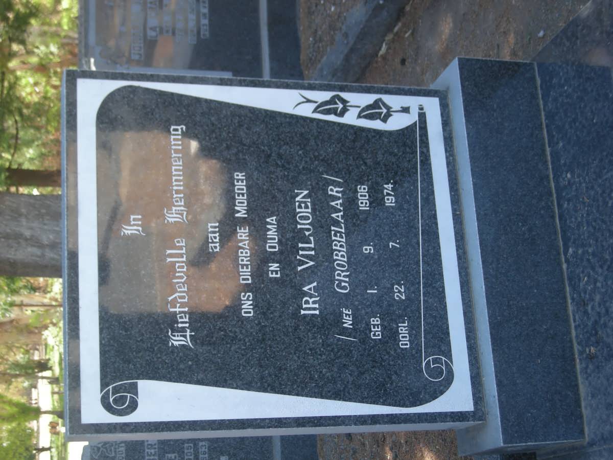 VILJOEN Ira nee GROBBELAAR 1906-1974