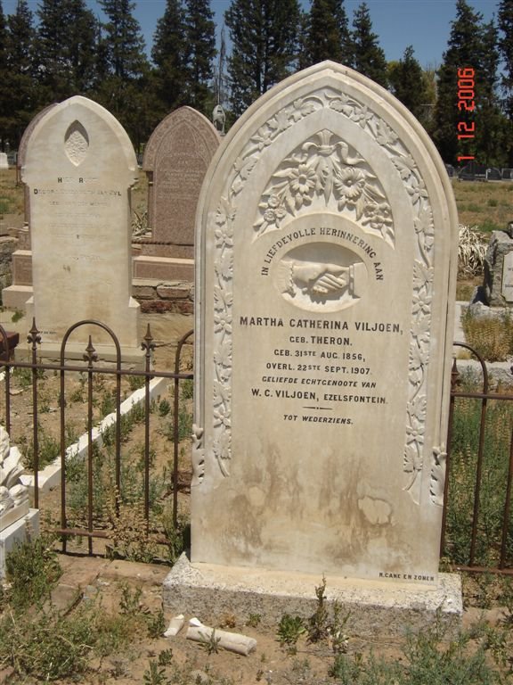 VILJOEN Martha Catherina nee THERON 1856-1907