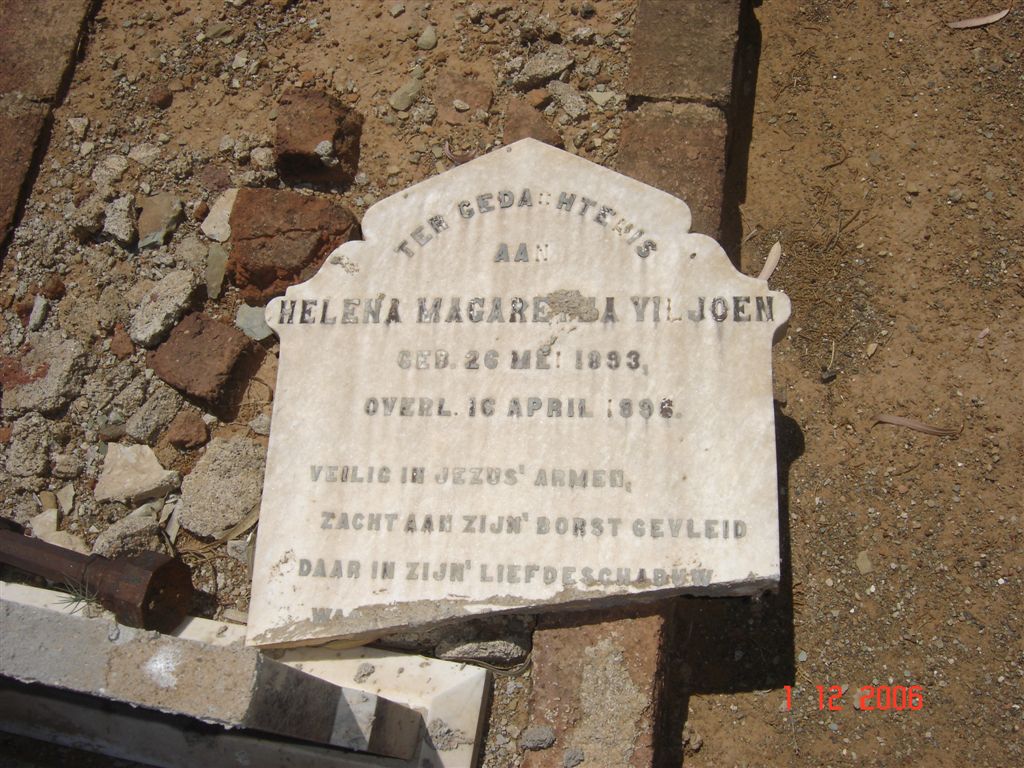 VILJOEN Helena Magaretha 1893-1896