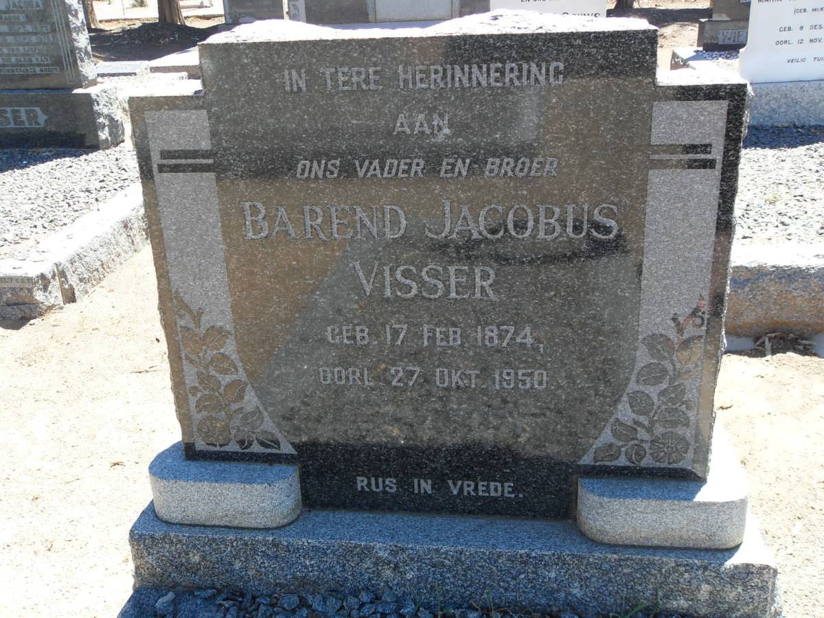 VISSER Barend Jacobus 1874-1950