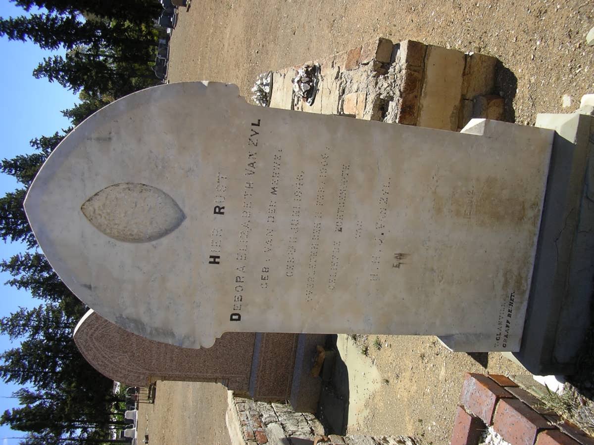 ZYL Debora Elizabeth, van nee VAN DER MERWE 1846-190?