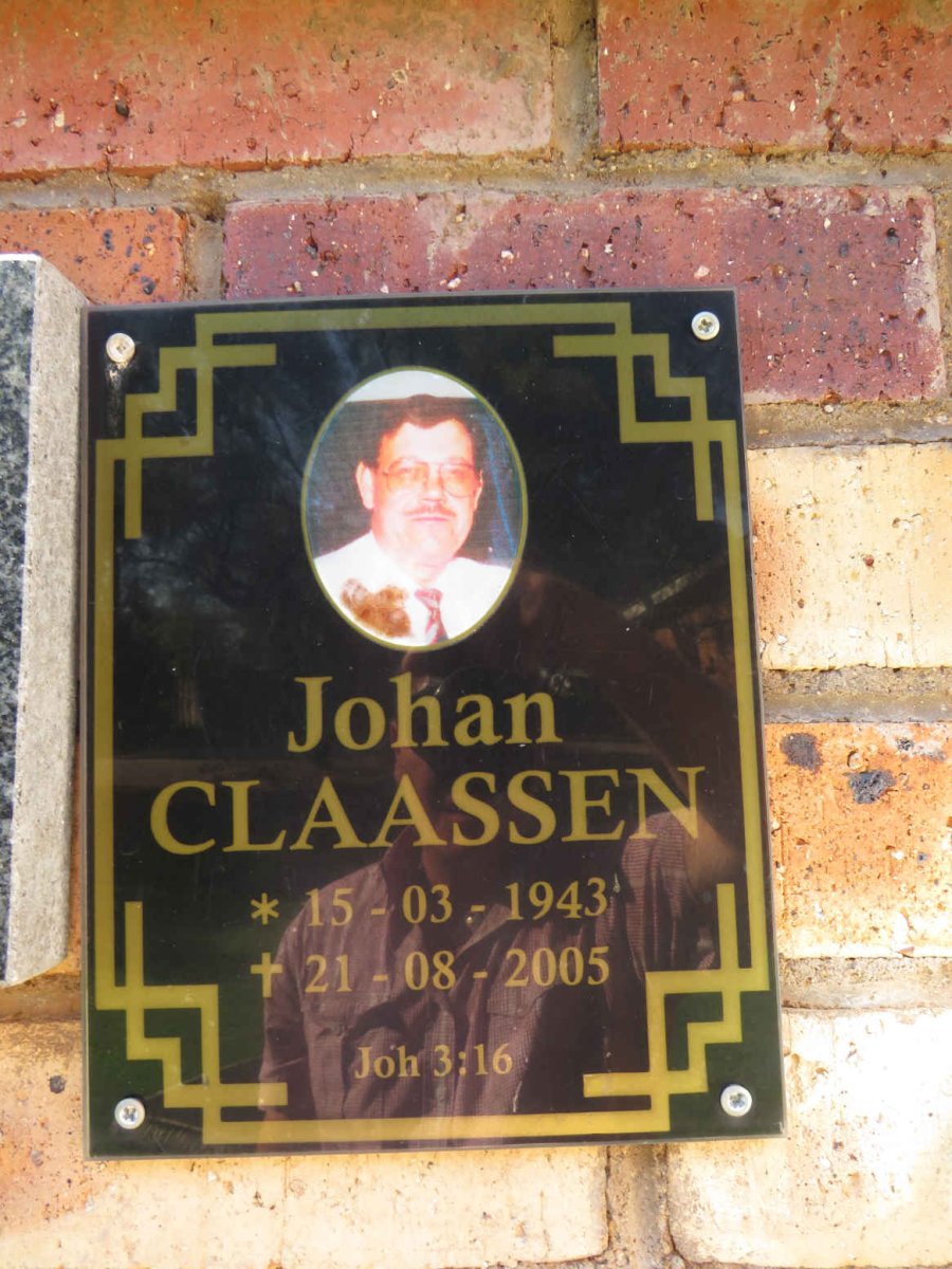 CLAASSEN Johan 1943-2005