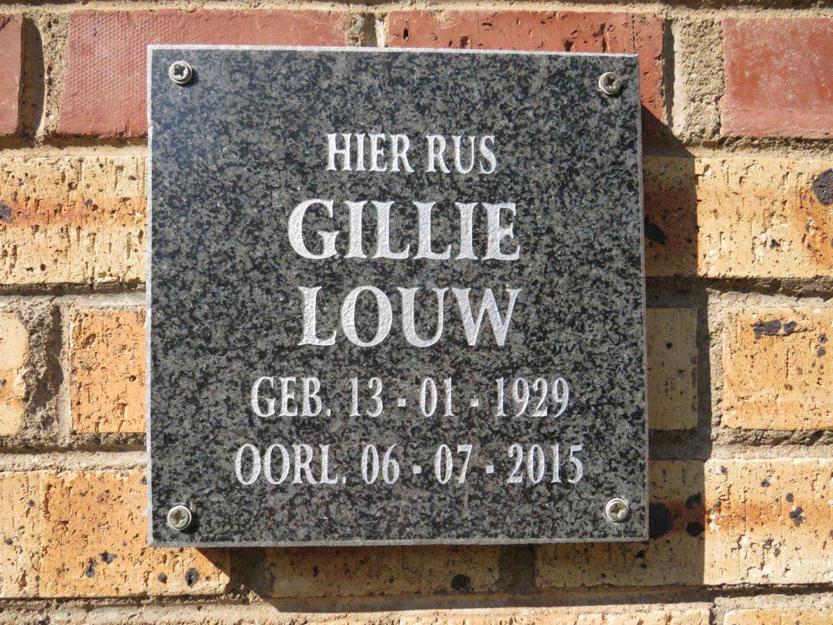 LOUW Gillie 1929-2015