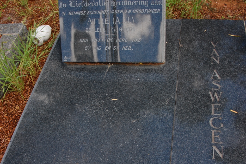 ASWEGEN A.J., van  -1975