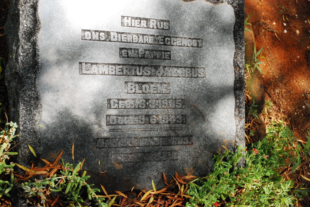 BLOEM Lambertus Jacobus   1905-1943