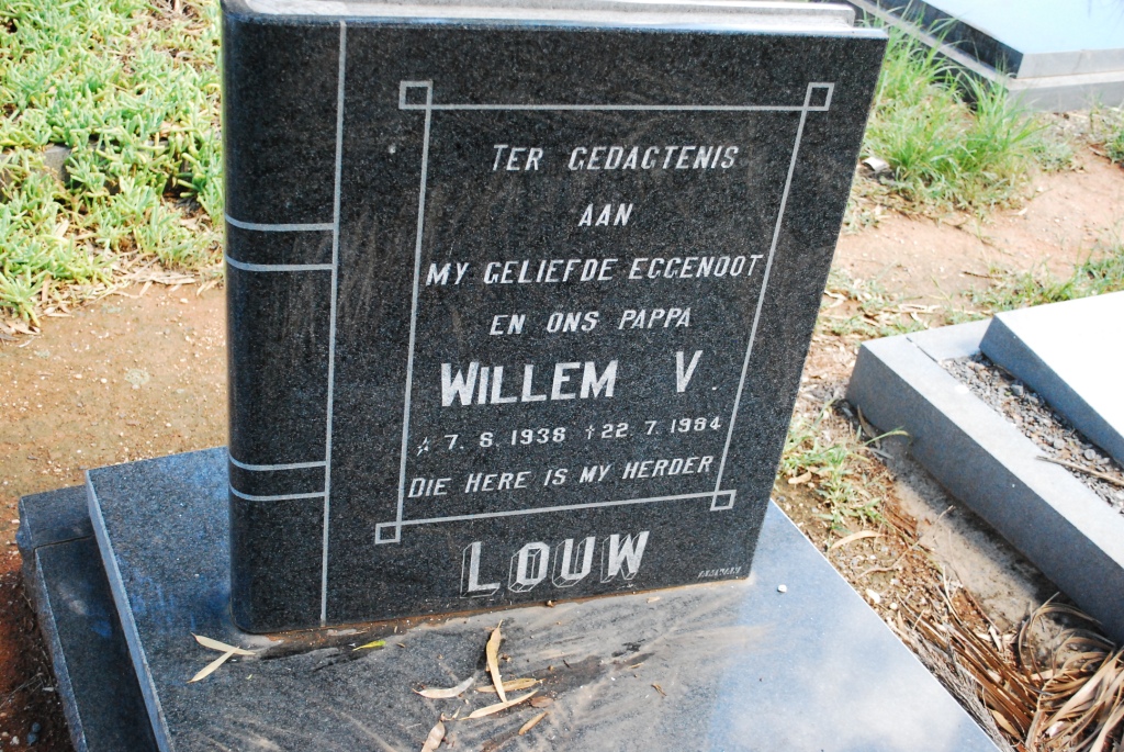 LOUW Willem V. 1938-1984