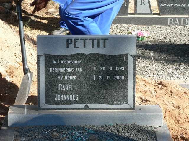 PETTIT Carel Johannes 1923-2000