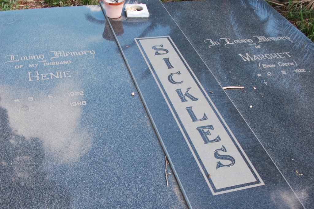 SICKLES Benie 1922-1988 &amp; Margret GREEN 1922-