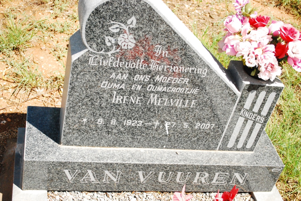 VUUREN Irene Melville, van 1923-2007