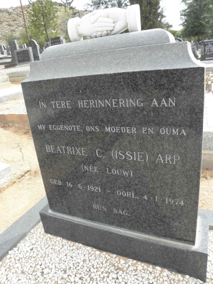 ARP Beatrixe C. nee LOUW 1921-1974