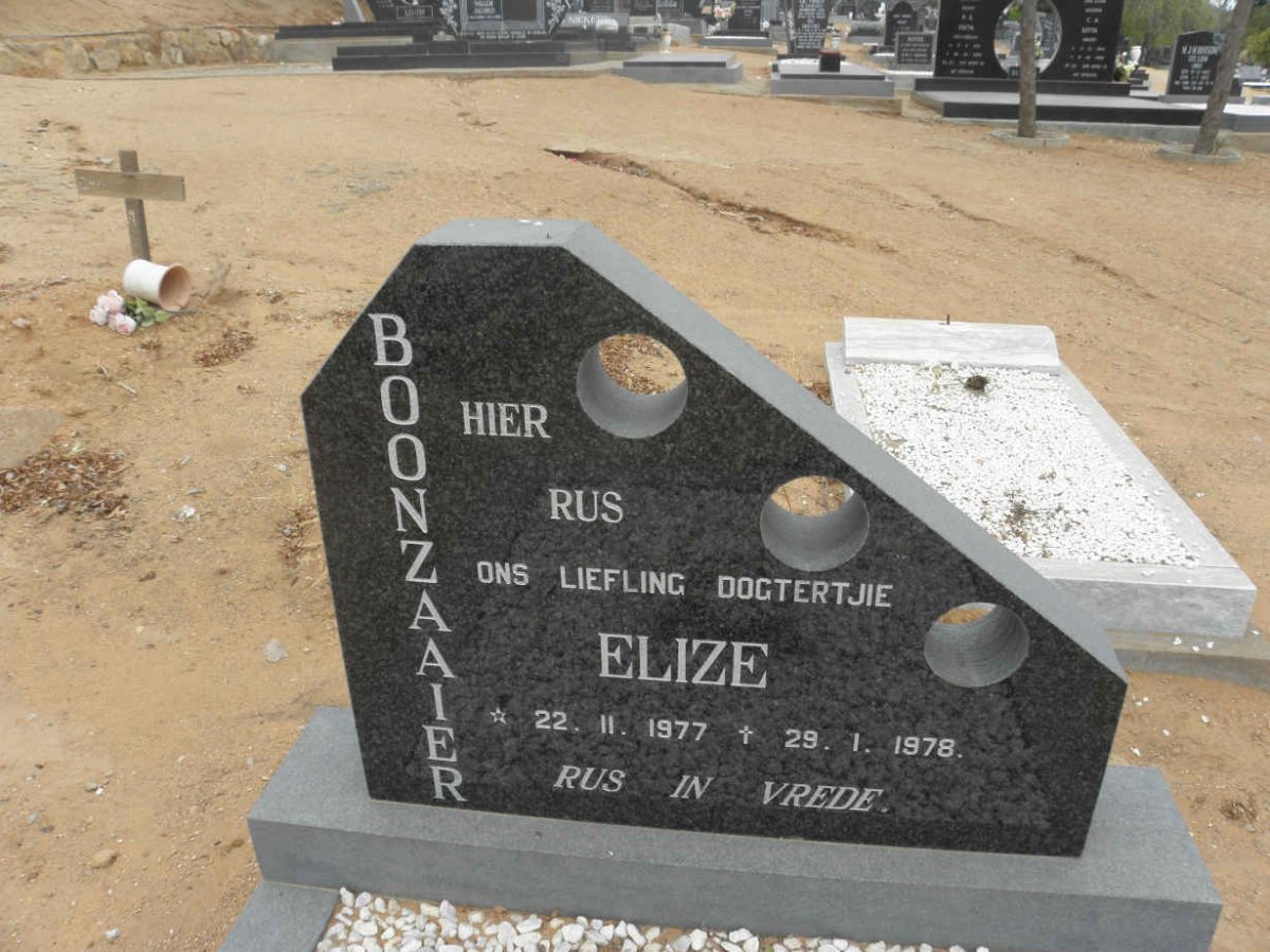 BOONZAAIER Elize 1977-1978