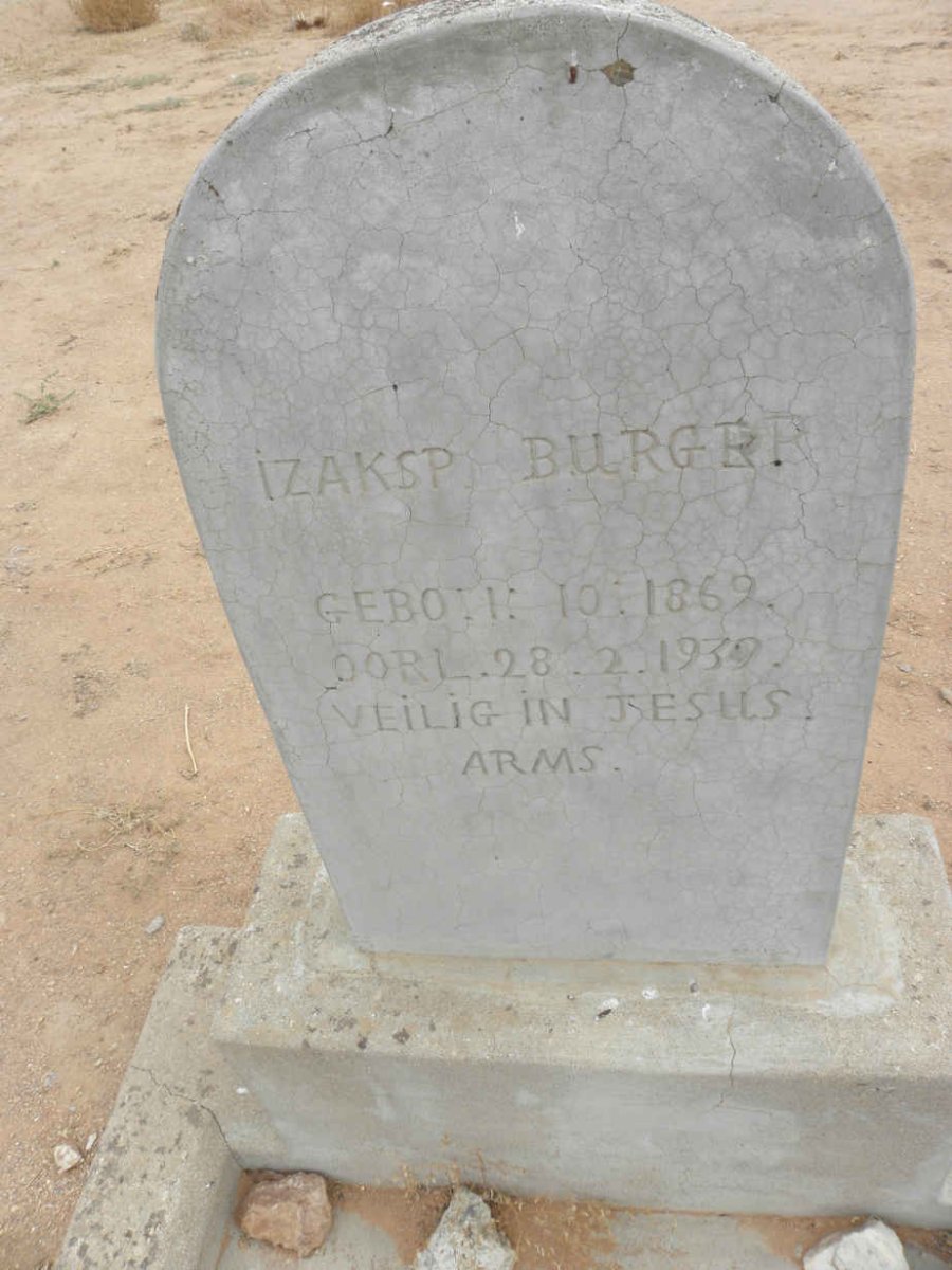 BURGER Izak S.P. 1869-1939