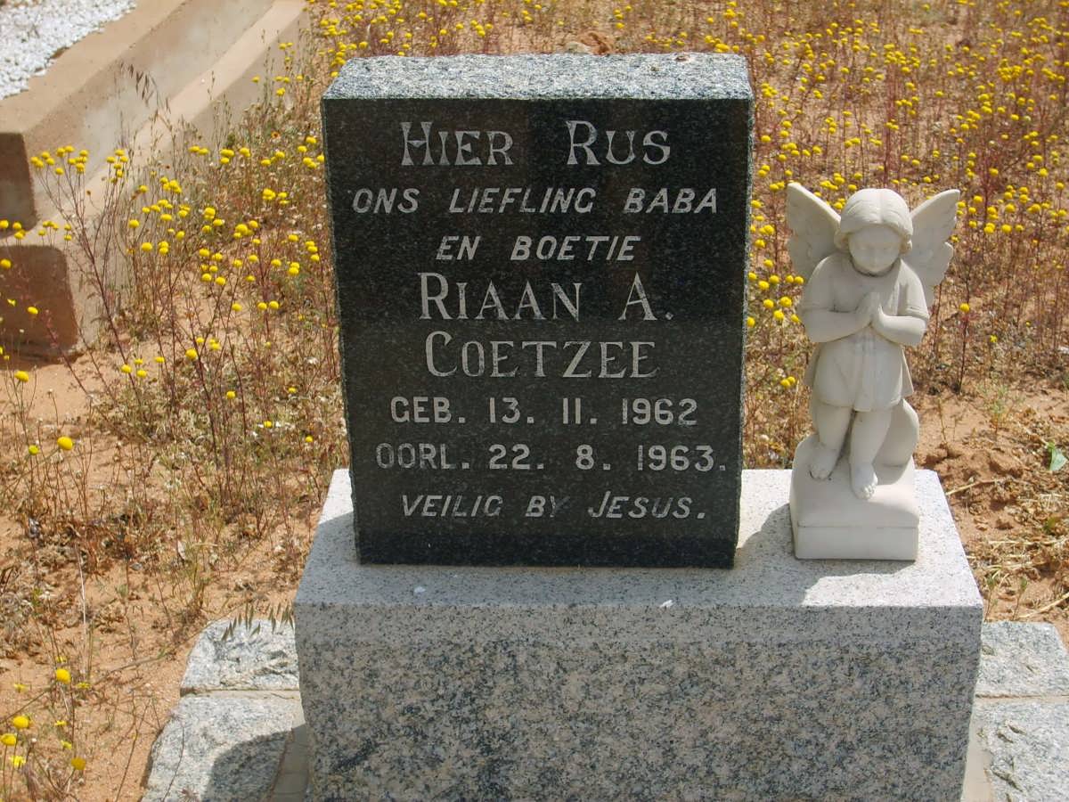 COETZEE Riaan A. 1962-1963