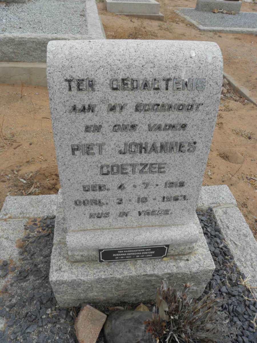 COETZEE Piet Johannes 1912-1963