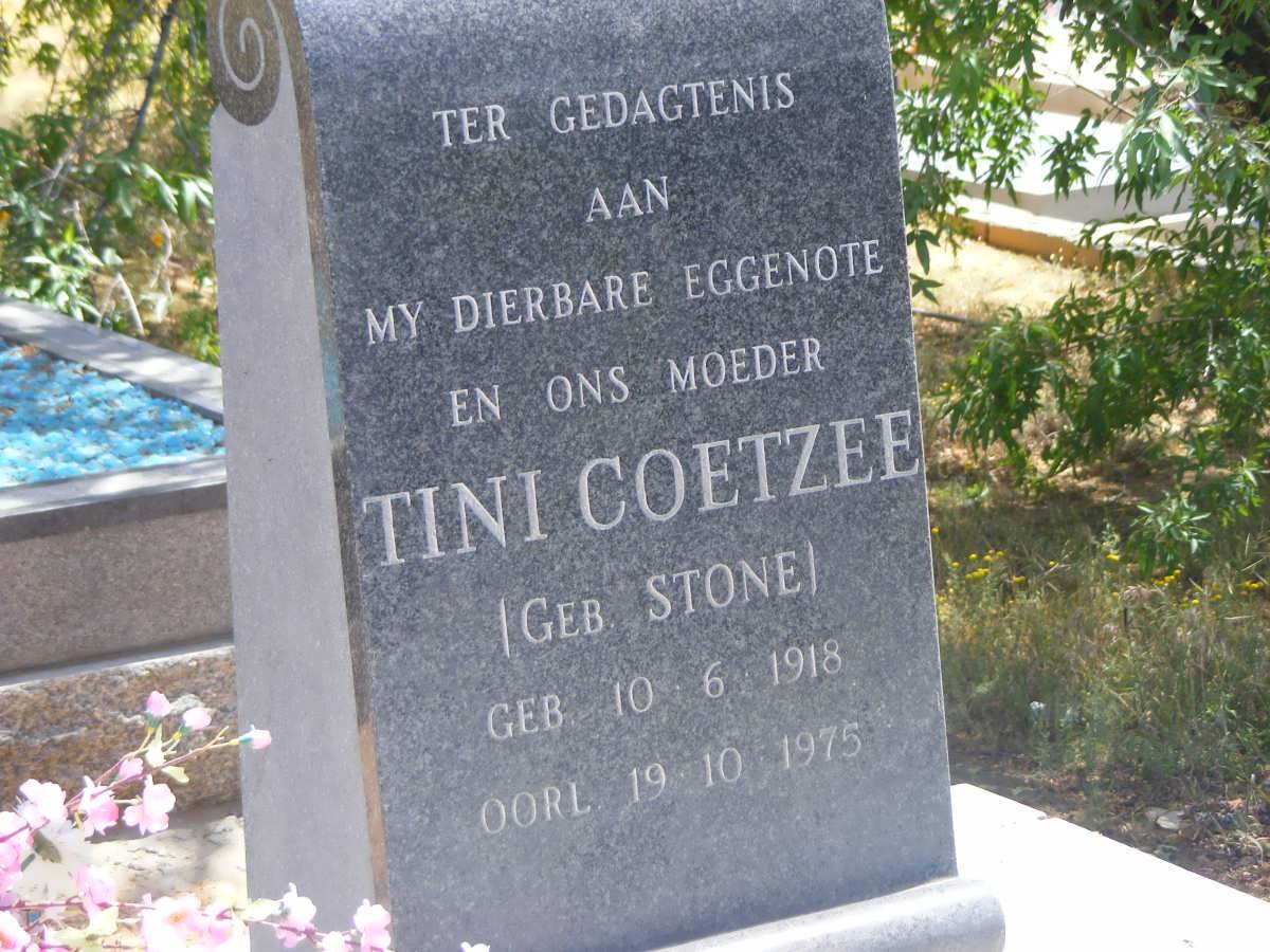 COETZEE Tini nee STONE 1918-1975