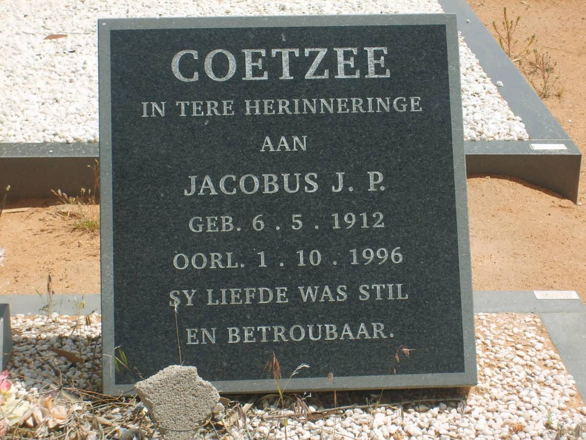 COETZEE Jacobus J.P. 1912-1996