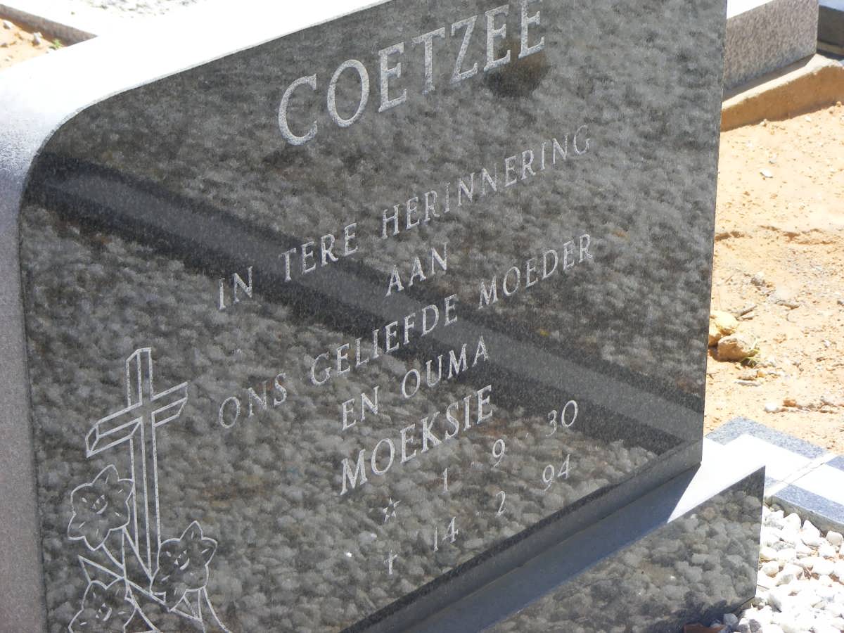 COETZEE Moeksie 1930-1994