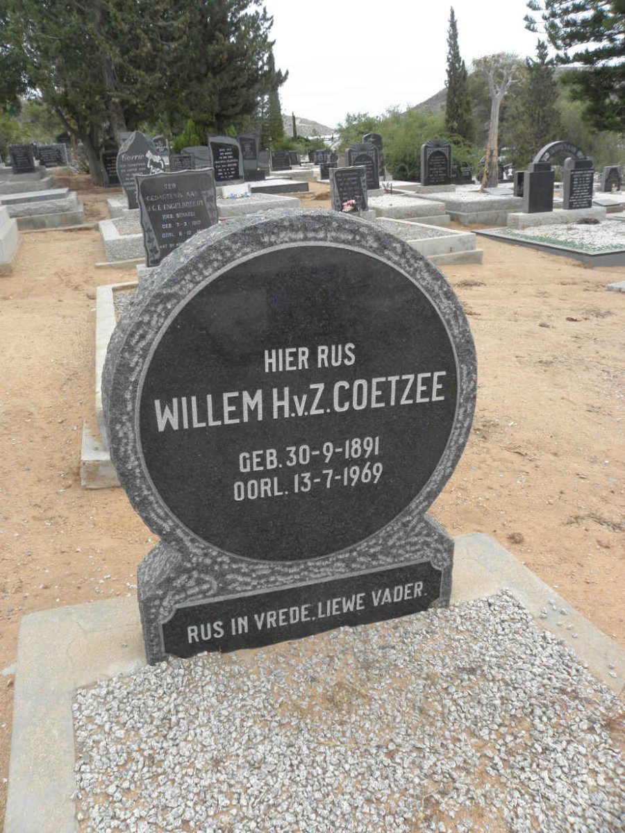 COETZEE Willem H.v.Z. 1891-1969