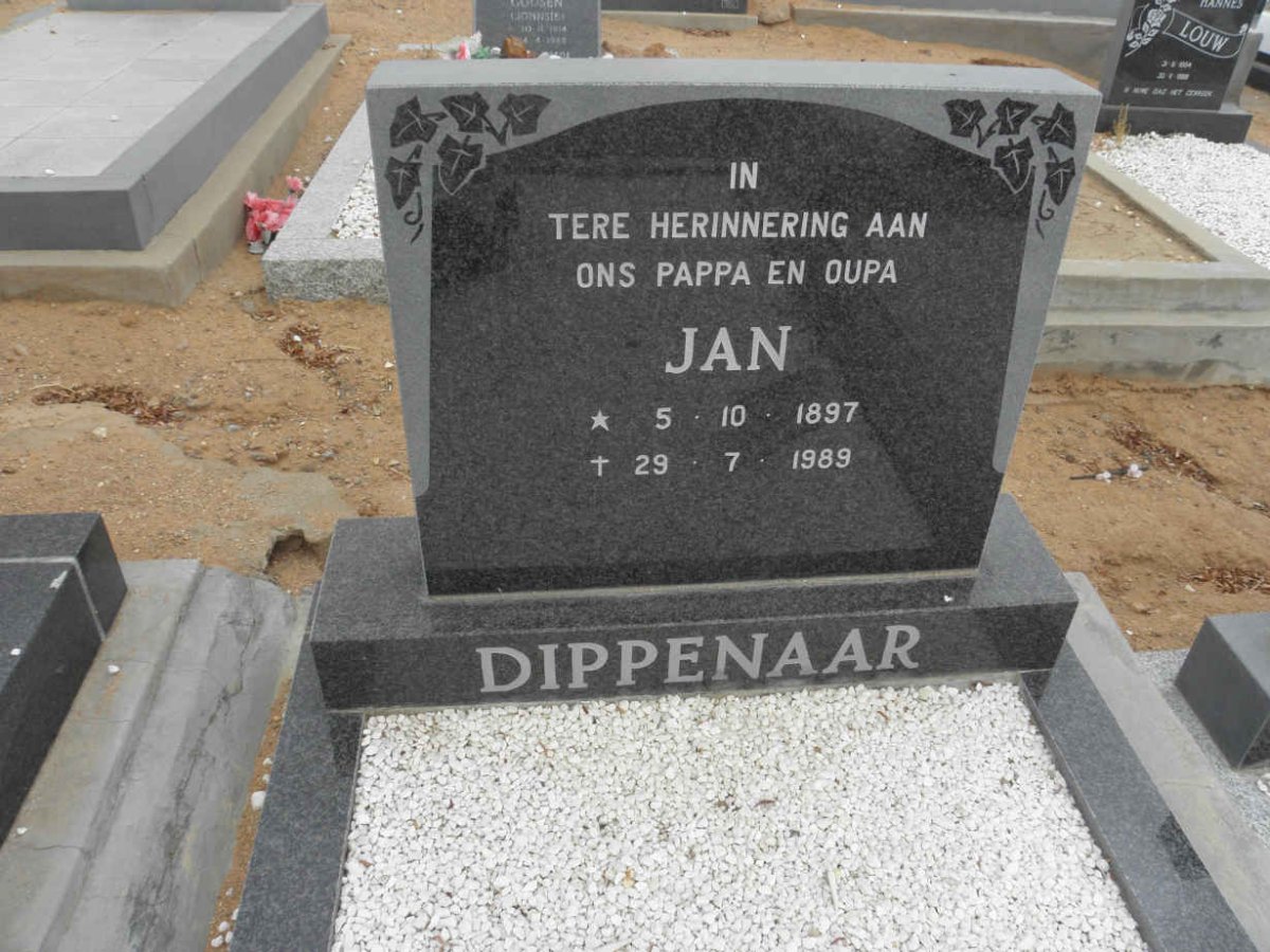 DIPPENAAR Jan 1897-1989