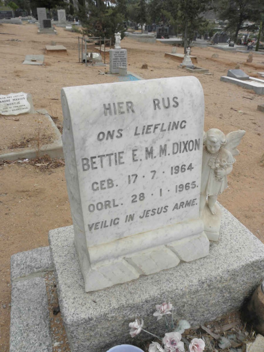 DIXON Bettie E.M.M. 1964-1965