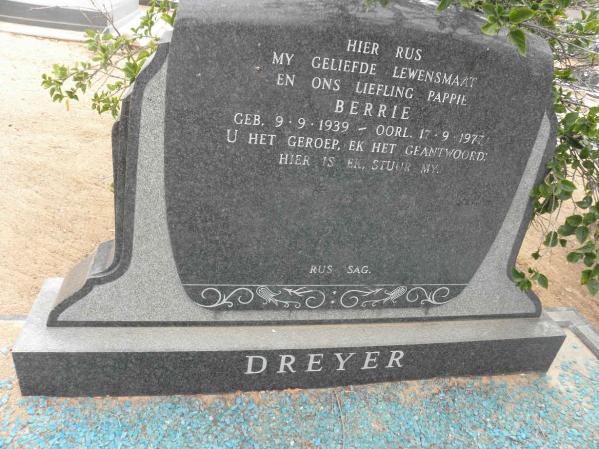 DREYER Berrie 1939-1977