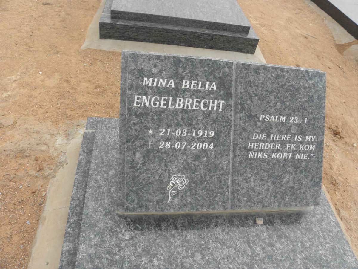 ENGELBRECHT Mina Belia 1919-2004