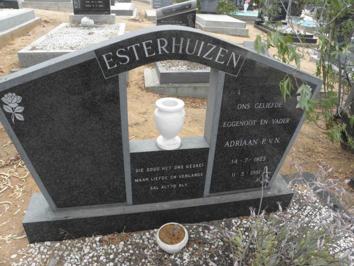 ESTERHUIZEN Adriaan P. v.N. 1923-1981