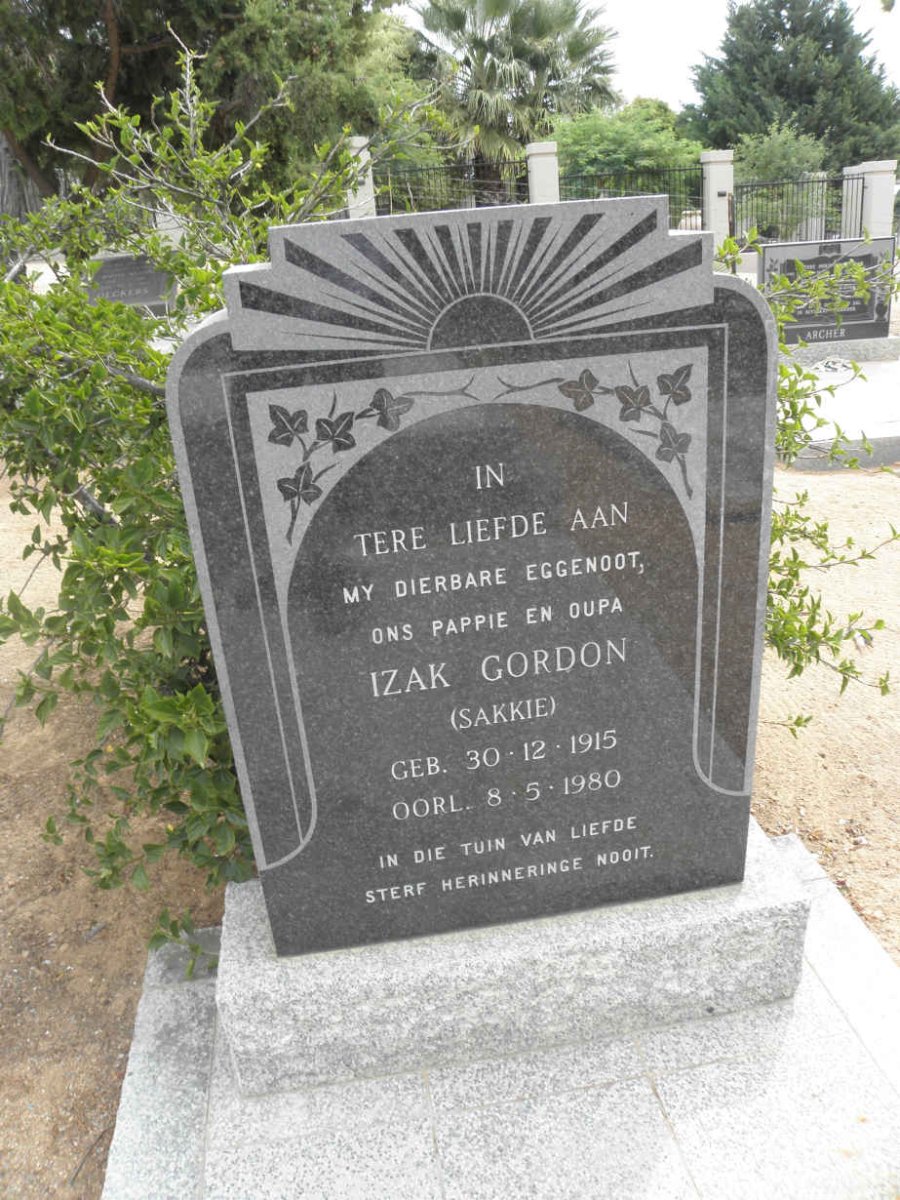GORDON Izak 1915-1980