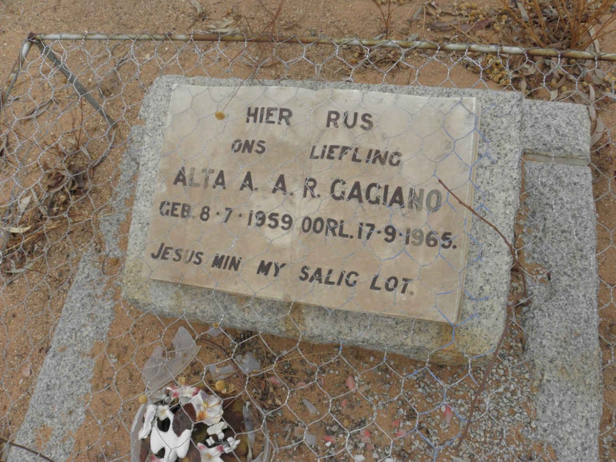 GAGIANO Alta A.A.R. 1959-1965