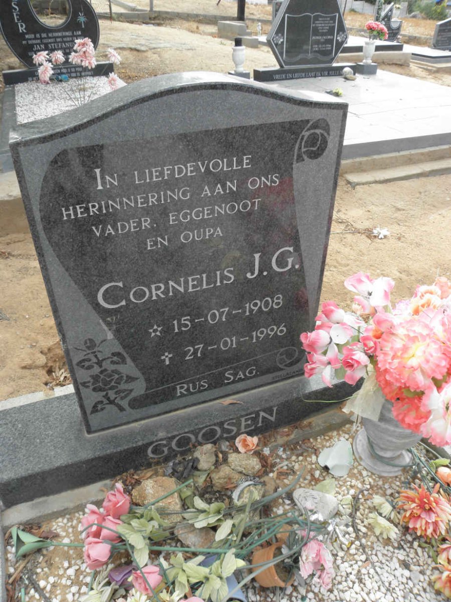 GOOSEN Cornelis J.G. 1908-1996