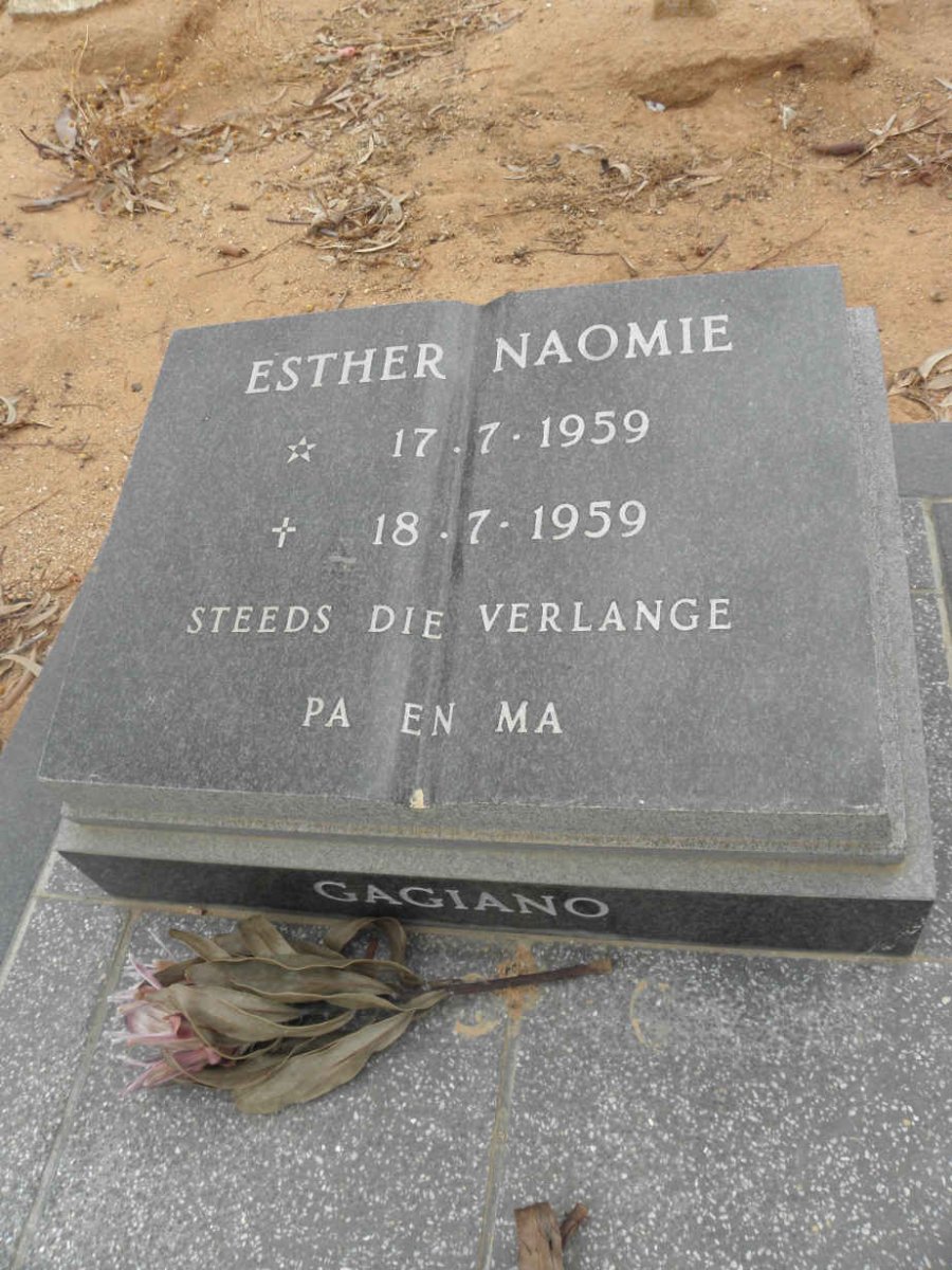 GAGIANO Esther Naomie 1959-1959